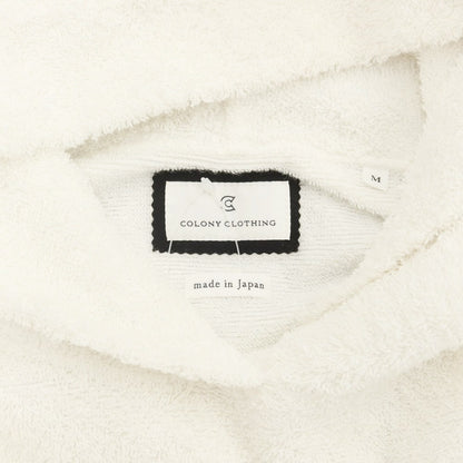 [Used] COLONY CLOTHING pile cotton pullover hoodie, white [M] [Condition: C] [Men&