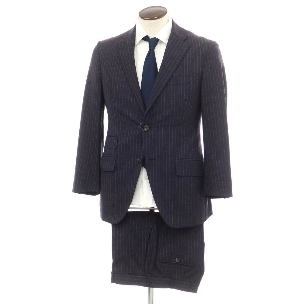 [Used] Azabu tailor wool set-up 2 button suit navy [48/85] [Condition rank C] [Men&