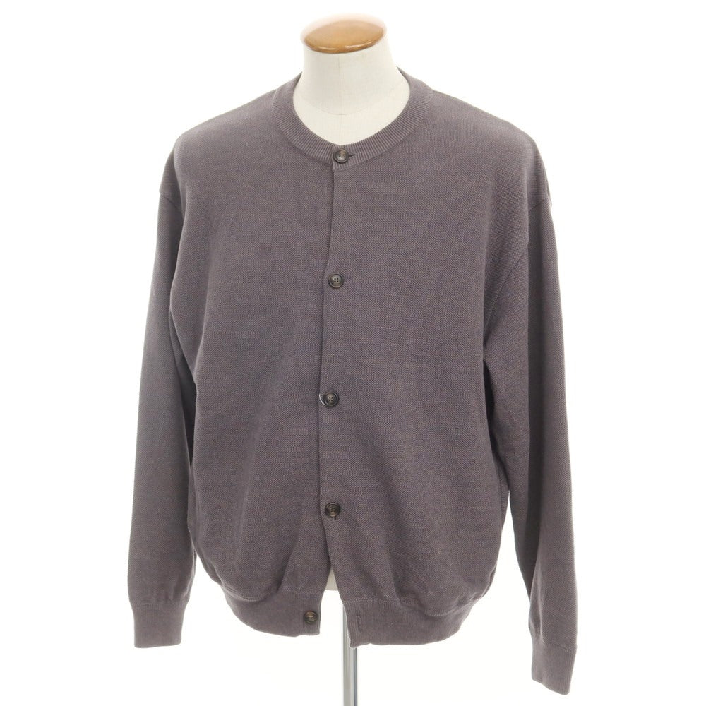 [Used] Crepuscule Cotton Cardigan Navy x Beige [2] [Condition Rank B] [Men&