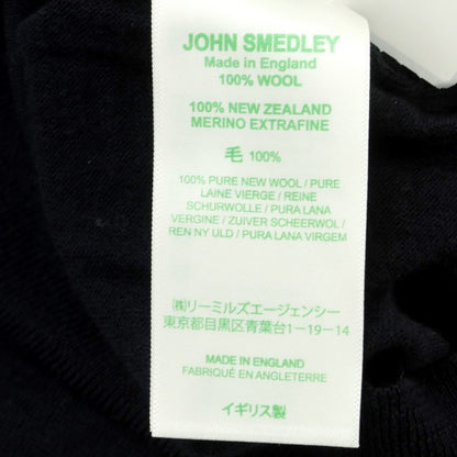 【中古】ジョンスメドレー JOHN SMEDLEY ハイゲージ ウール タートルネック プルオーバーニット ブラック【サイズM】【BLK】【A/W】【状態ランクB】【メンズ】【759078】