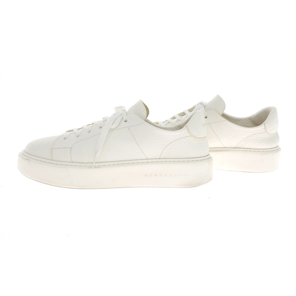 [Used] Henderson Bracco HENDERSON BARACCO Leather Sneakers White [40] [Condition Rank B] ​​[Men&