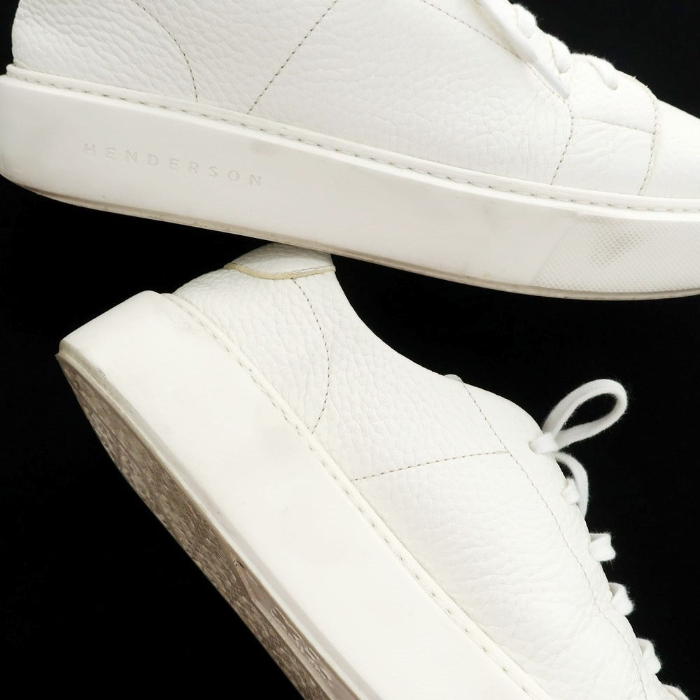 [Used] Henderson Bracco HENDERSON BARACCO Leather Sneakers White [40] [Condition Rank B] ​​[Men&