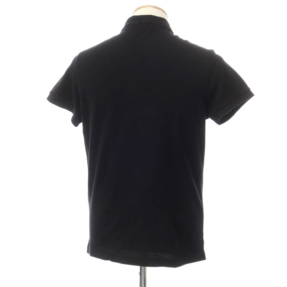 [Used] ETRO Jersey cotton short sleeve polo shirt, black [S] [Condition rank C] [Men&