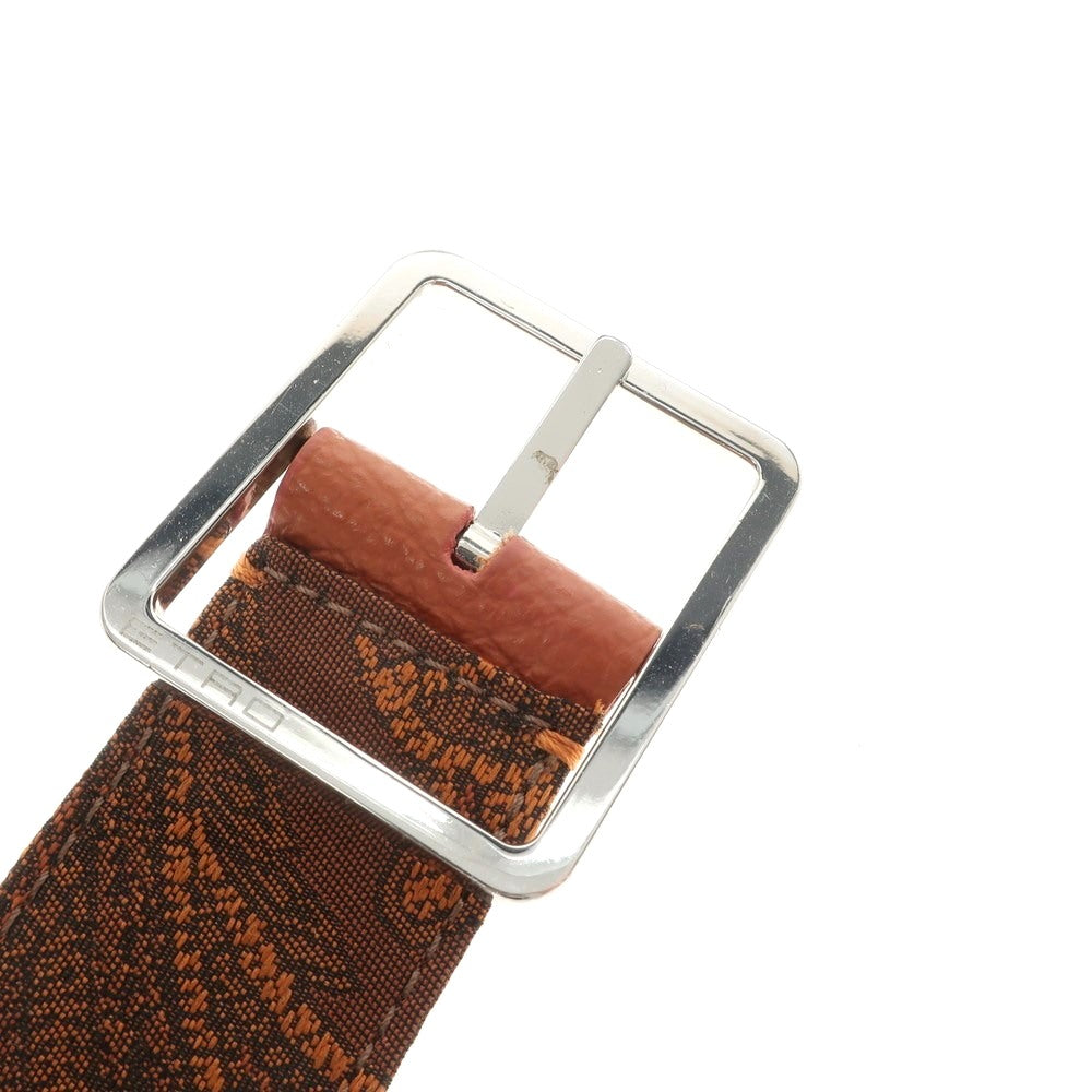 [Used] ETRO Paisley belt in orange and black [Condition: B] [Men&