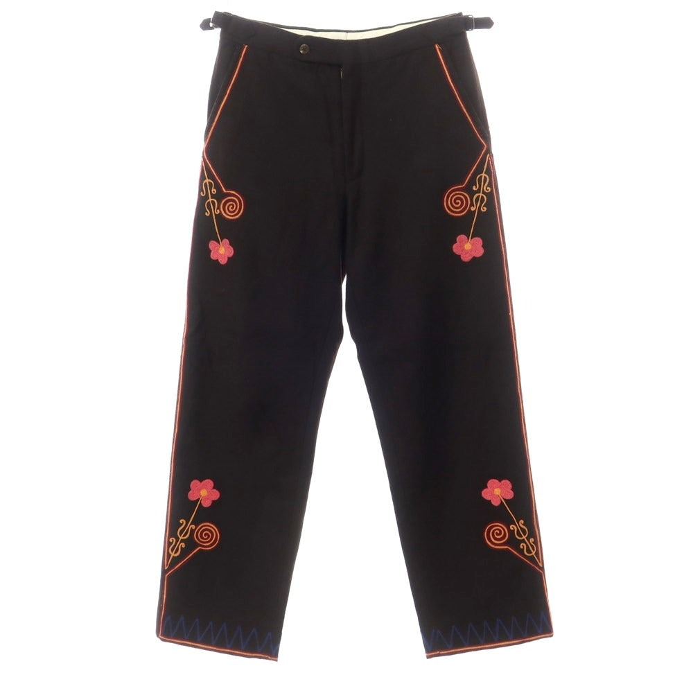 [Used] BODE wool embroidered casual slacks pants in black brown [Size 32] [BRW] [A/W] [Condition Rank B] ​​[Men&