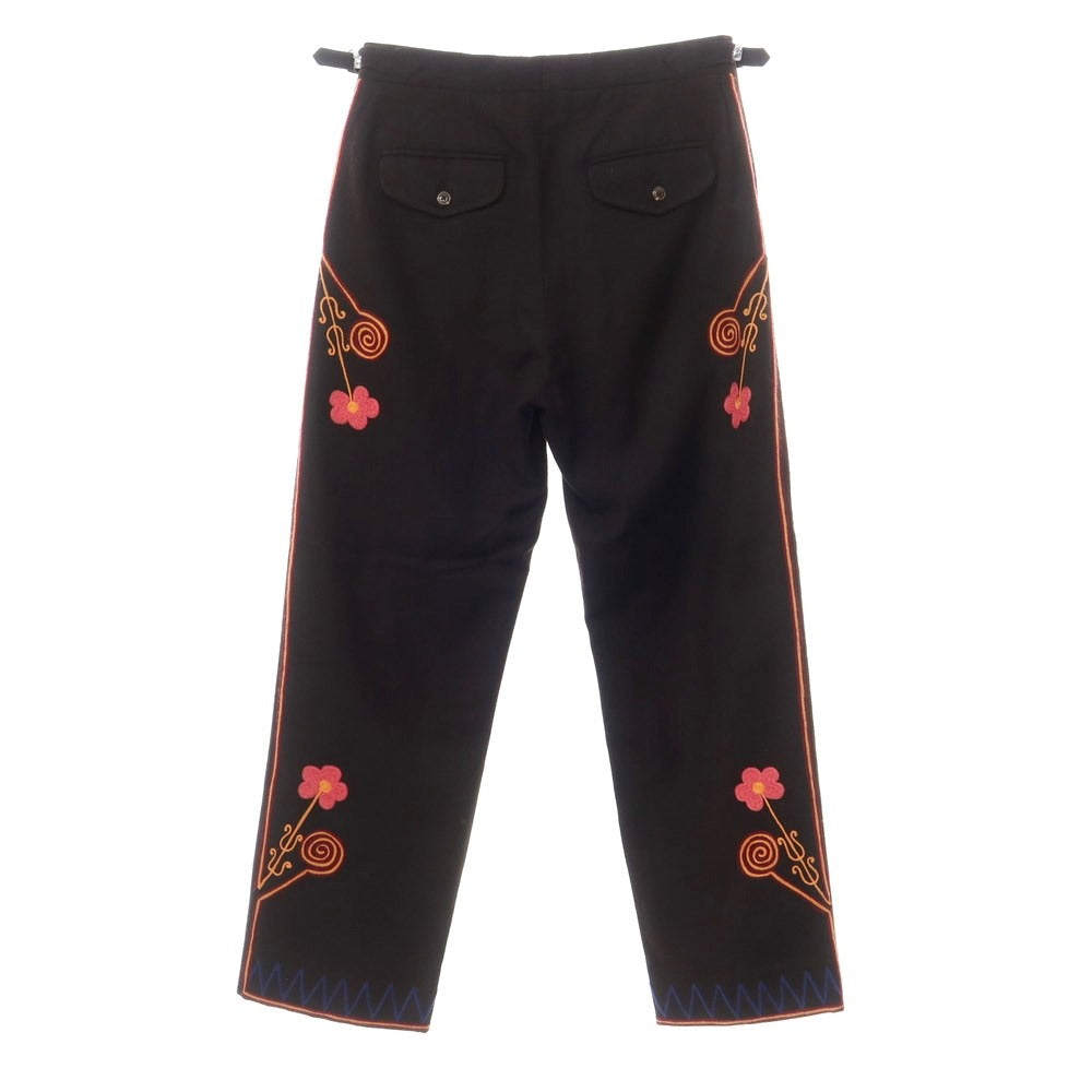 [Used] BODE wool embroidered casual slacks pants in black brown [Size 32] [BRW] [A/W] [Condition Rank B] ​​[Men&