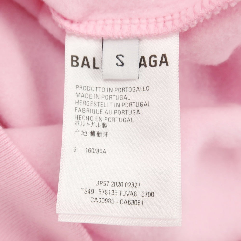 [Used] [Unused] BALENCIAGA Sweatshirt Logo Pullover Hoodie Pink [S] [Condition Rank S] [Men&