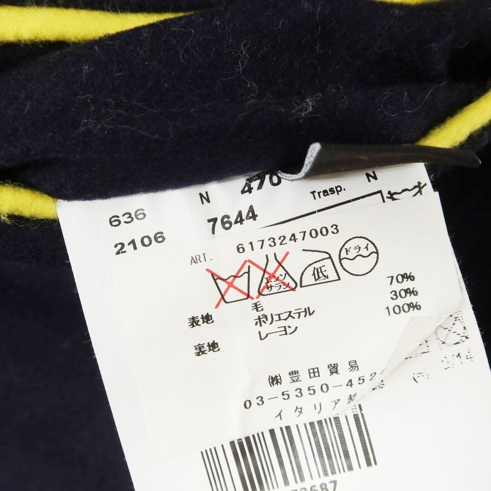 【中古】ロット L8 ウールポリエステル チェスターフィールドコート ネイビー【 44 】【 状態ランクB 】【 メンズ 】 [EPD]