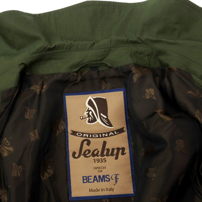 [Used] Sealup BEAMS F Custom Cotton Balmac Coat Olive [No description (S size)][Condition Rank C][Men&