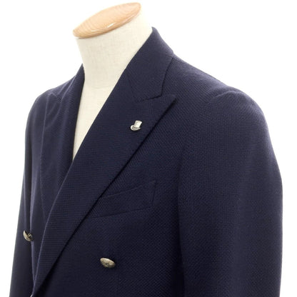 [Used] TAGLIATORE Wool double-breasted tailored jacket, navy [42] [Condition rank B] ​​[Men&