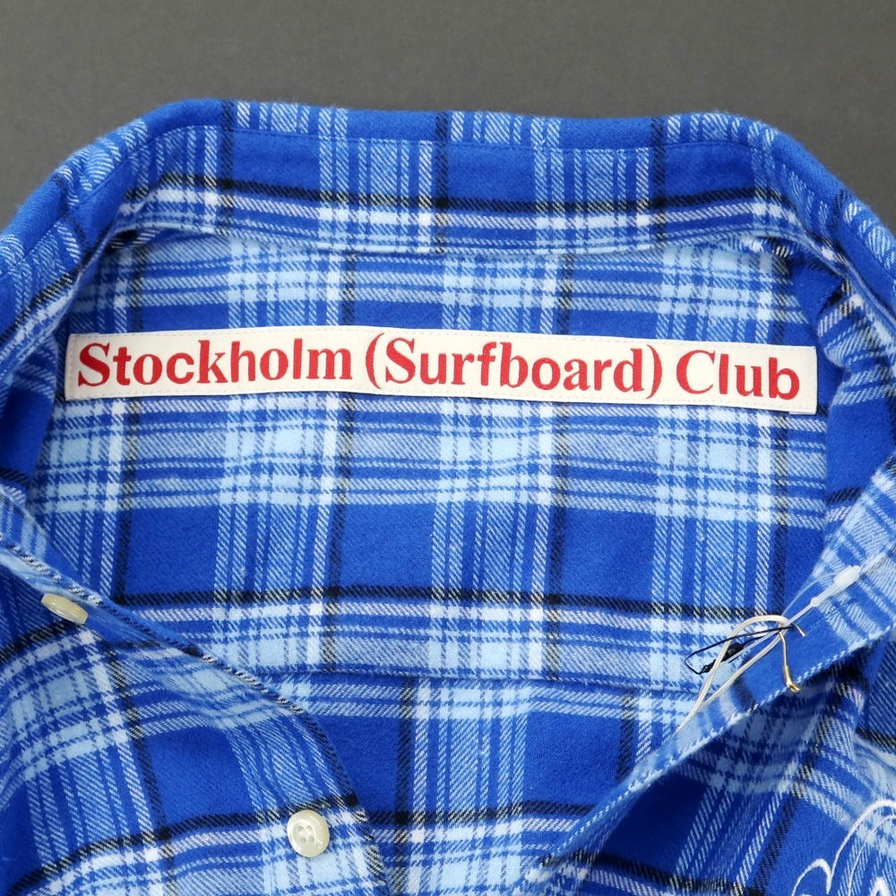 【中古】【未使用】ストックホルムサーフボードクラブ STOCKHOLM SURFBOARD CLUB コットンポリエステル チェック ネルシャツ ブルー【 S 】【 状態ランクS 】【 メンズ 】
[APD]