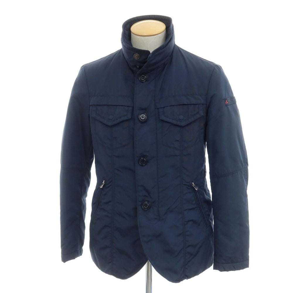 【中古】ピューテリー PEUTEREY ナイロン スタンドカラー ダウンジャケット ネイビー【 44 】【 状態ランクC 】【 メンズ 】