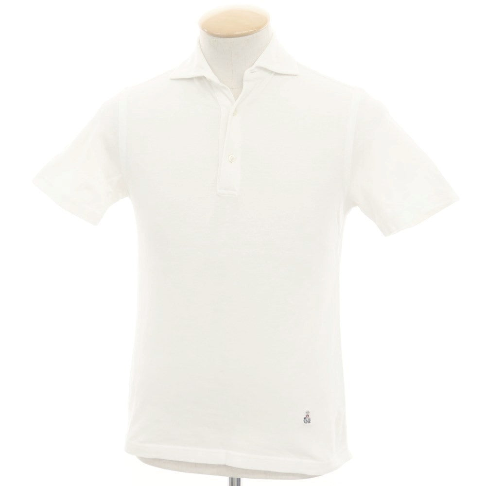 [Used] GUY ROVER Pique Cotton Short Sleeve Polo Shirt White [XXS] [Condition Rank B] [Men&