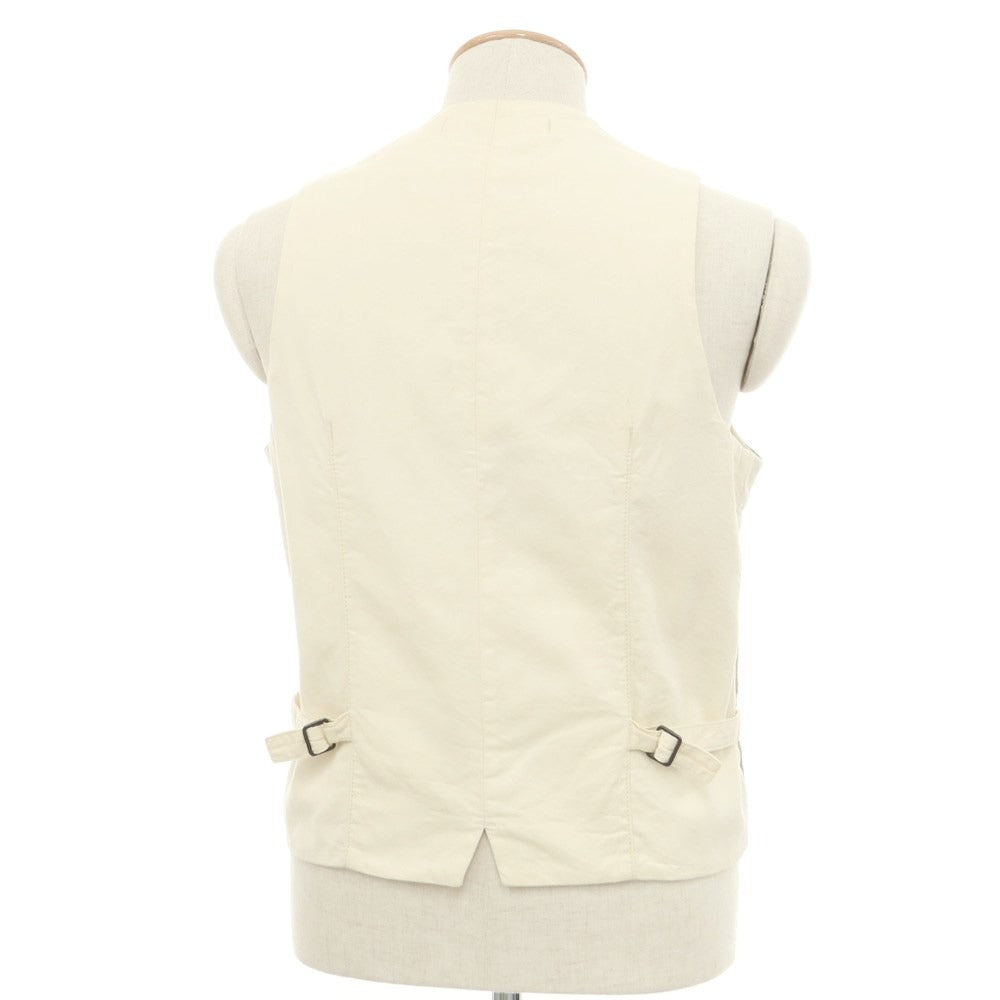 [Used] Montedoro Linen Rayon Nylon Vest Casual Gilet Greige x Off White [Size XS] [BEI] [S/S] [Condition Rank C] [Men&