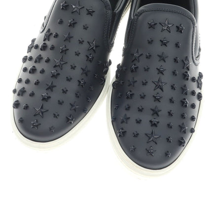 [Used] JIMMY CHOO Leather Studded Slip-on Sneakers Navy [41] [Condition Rank B] ​​[Men&