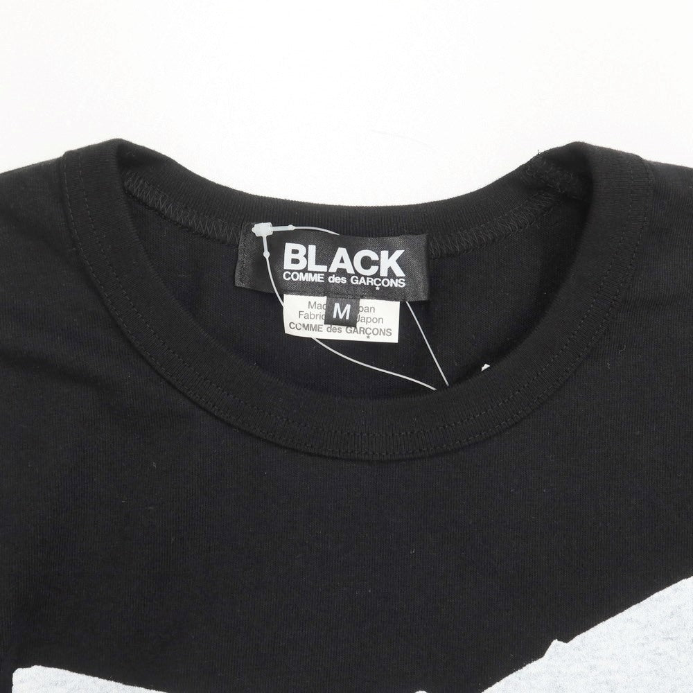 【中古】ブラックコムデギャルソン BLACK COMME des GARCONS プリント クルーネック 長袖Ｔシャツ ブラック【 M 】【 状態ランクB 】【 メンズ 】
[APD]