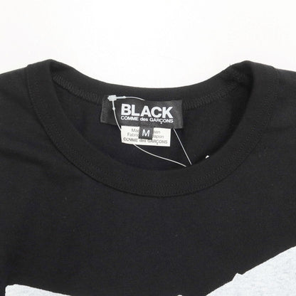 [Used] BLACK COMME des GARCONS Printed crew neck long sleeve T-shirt Black [M] [Condition Rank B] [Men&