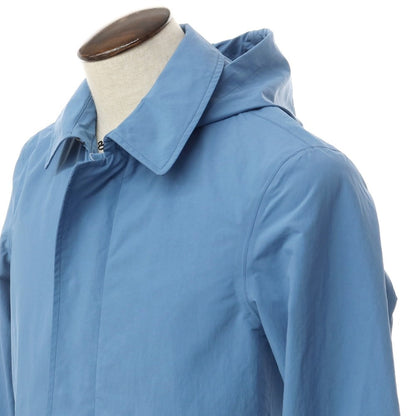 [Used] Herno polyester hooded trench coat, light blue [48] [Condition rank B] [Men&