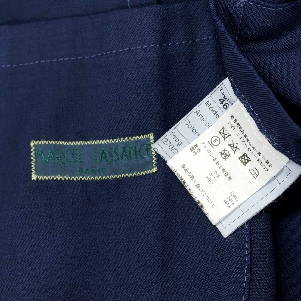 [Used] MARCEL LASSANCE Wool double-breasted tailored jacket, navy [46] [Condition: C] [Men&