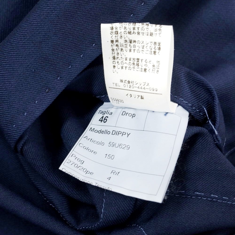 [Used] MARCEL LASSANCE Wool double-breasted tailored jacket, navy [46] [Condition: C] [Men&