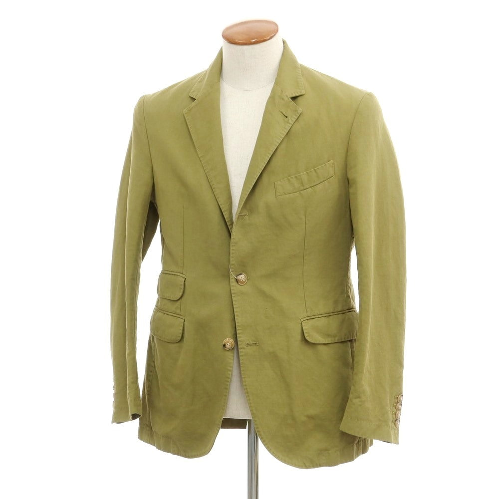 [Used] MAN1924 Linen Cotton Casual Jacket Olive [46] [Condition Rank B] ​​[Men&