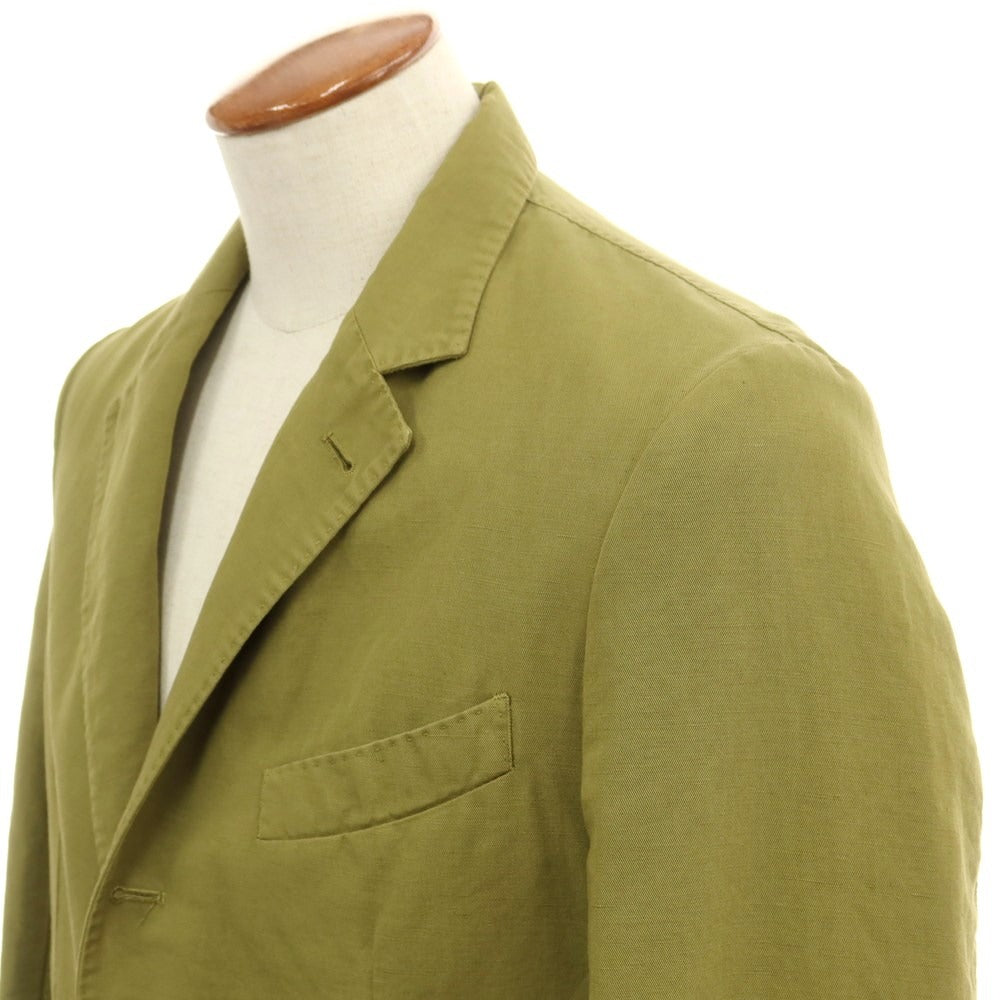 [Used] MAN1924 Linen Cotton Casual Jacket Olive [46] [Condition Rank B] ​​[Men&