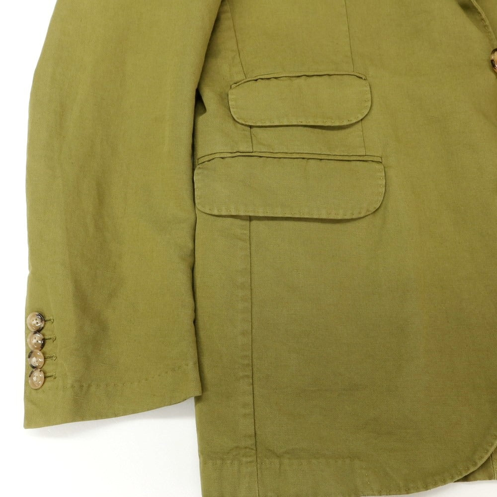 [Used] MAN1924 Linen Cotton Casual Jacket Olive [46] [Condition Rank B] ​​[Men&