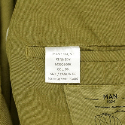 [Used] MAN1924 Linen Cotton Casual Jacket Olive [46] [Condition Rank B] ​​[Men&