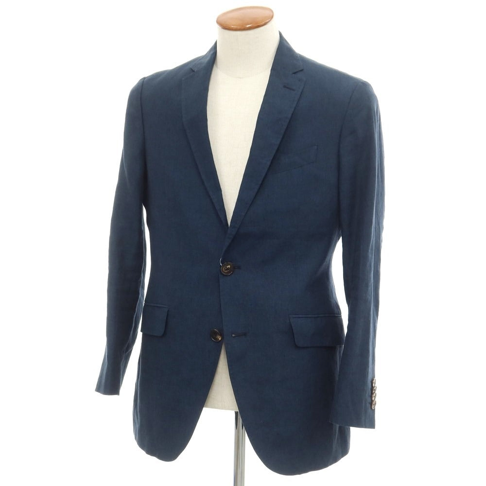 [Used] ETRO Linen Tailored Jacket Navy [46] [Condition Rank B] ​​[Men&