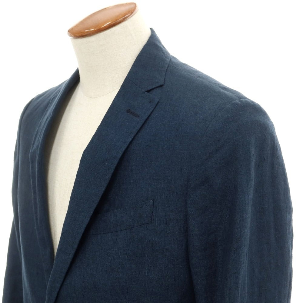 [Used] ETRO Linen Tailored Jacket Navy [46] [Condition Rank B] ​​[Men&