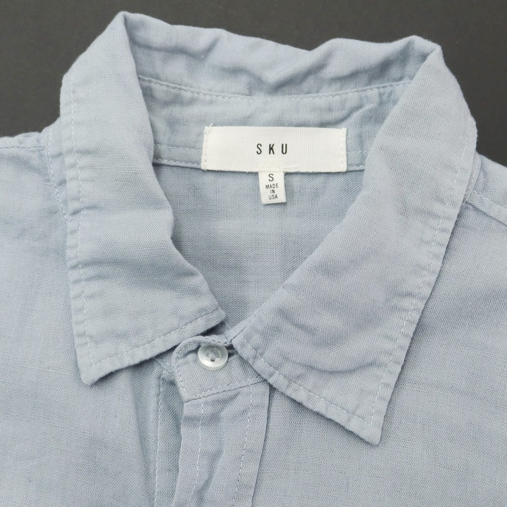 [Used] SAVE KHAKI UNITED Cotton Linen Casual Shirt Grayish Blue [S] [Condition Rank C] [Men&