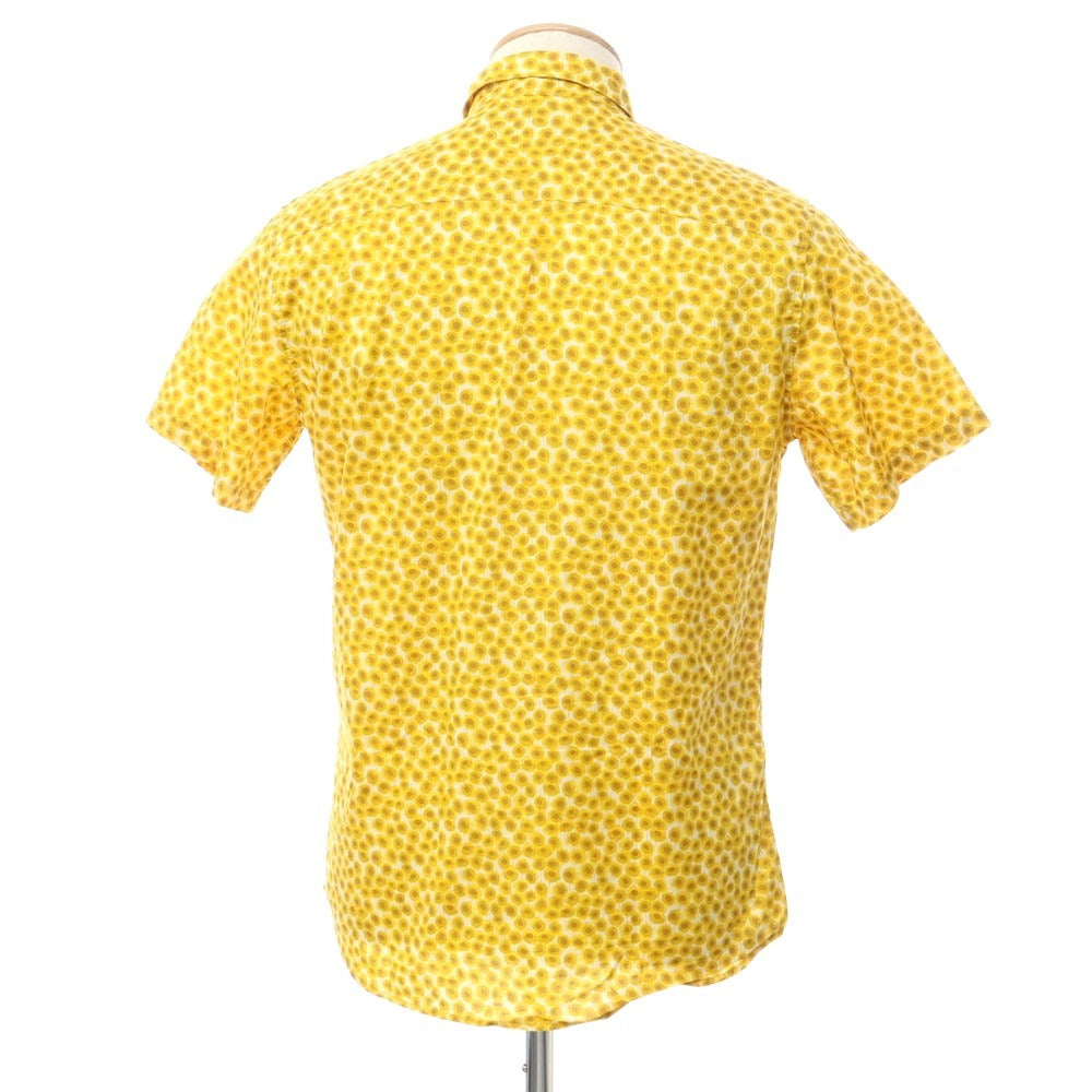 [Used] AMERICAN RAG CIE Cotton Floral Short Sleeve Shirt Yellow [2] [Condition Rank B] ​​[Men&