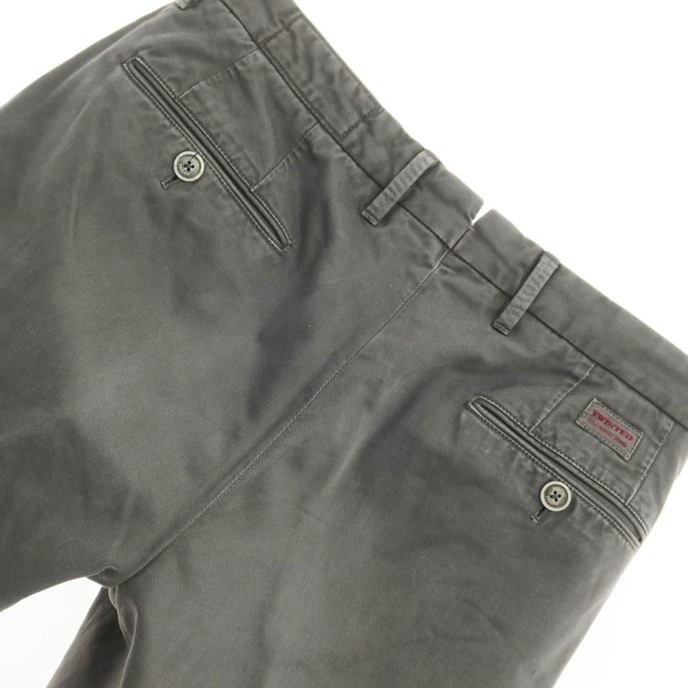 [Used] GTA TWISTED Cotton Twill Casual Slacks Pants, Grey [Size 46] [GRY] [S/S] [Condition Rank C] [Men&