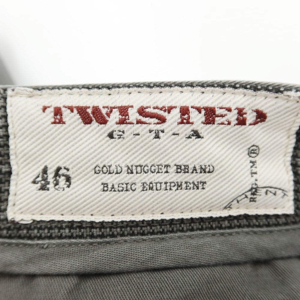 [Used] GTA TWISTED Cotton Twill Casual Slacks Pants, Grey [Size 46] [GRY] [S/S] [Condition Rank C] [Men&