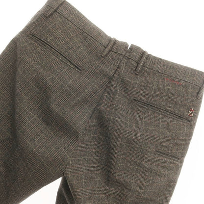 [Used] INCOTEX Cotton Check Casual Slacks Pants Brown [Size 32] [BRW] [S/S] [Condition Rank B] ​​[Men&