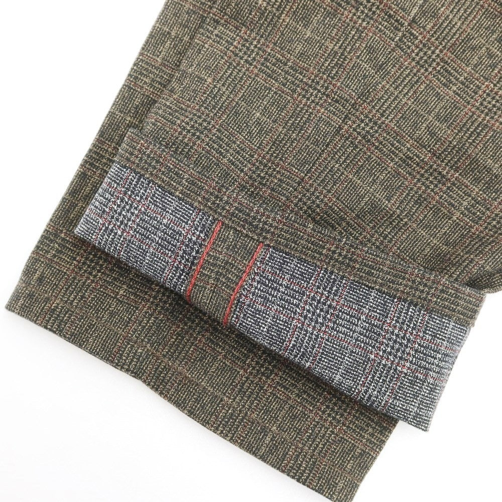 [Used] INCOTEX Cotton Check Casual Slacks Pants Brown [Size 32] [BRW] [S/S] [Condition Rank B] ​​[Men&