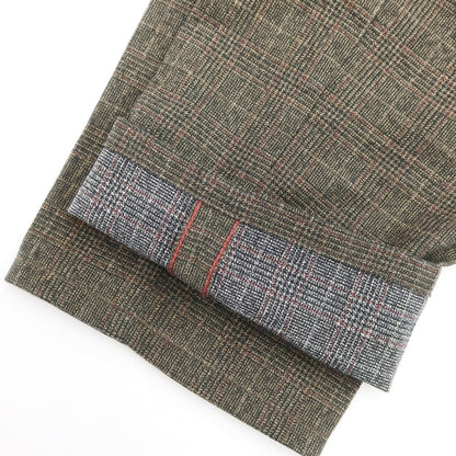 [Used] INCOTEX Cotton Check Casual Slacks Pants Brown [Size 32] [BRW] [S/S] [Condition Rank B] ​​[Men&