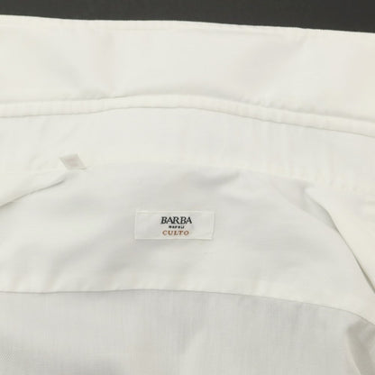 [Used] BARBA Cotton Regular Collar Dress Shirt White [40] [Condition Rank B] ​​[Men&