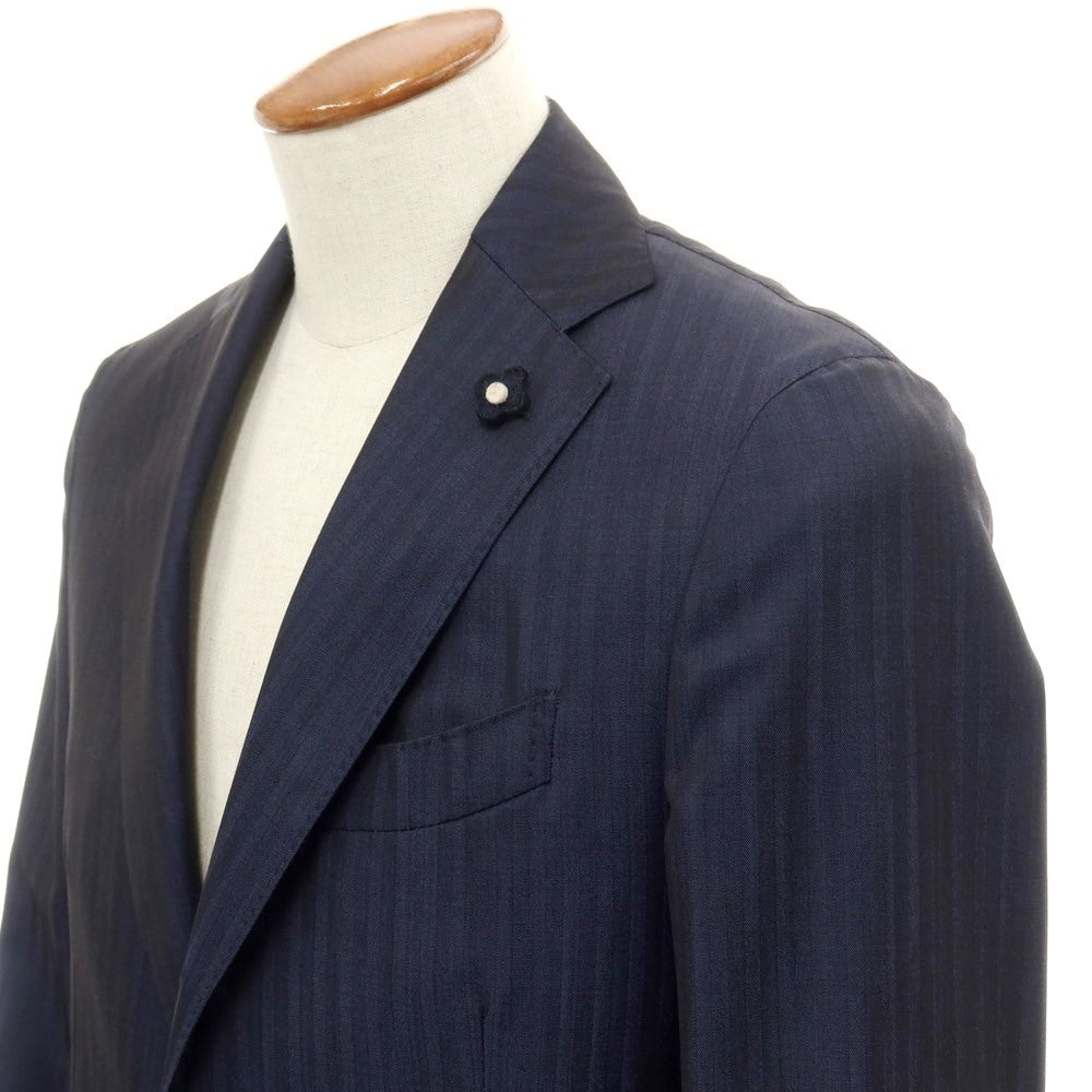 [Used] LARDINI wool tailored jacket, navy [46] [Condition rank B] ​​[Men&