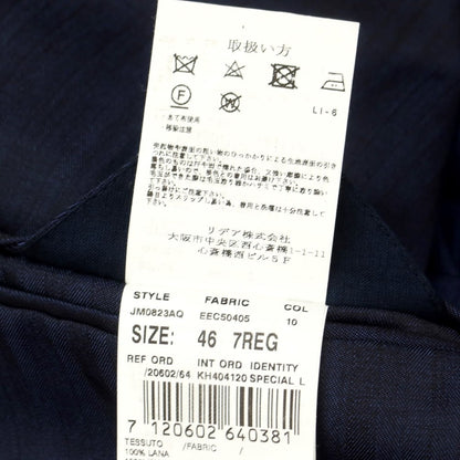 [Used] LARDINI wool tailored jacket, navy [46] [Condition rank B] ​​[Men&