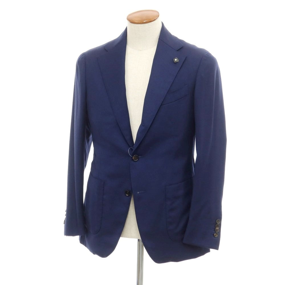 [Used] LARDINI Linen Rayon Tailored Jacket Navy [46] [Condition Rank B] ​​[Men&