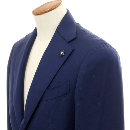 [Used] LARDINI Linen Rayon Tailored Jacket Navy [46] [Condition Rank B] ​​[Men&