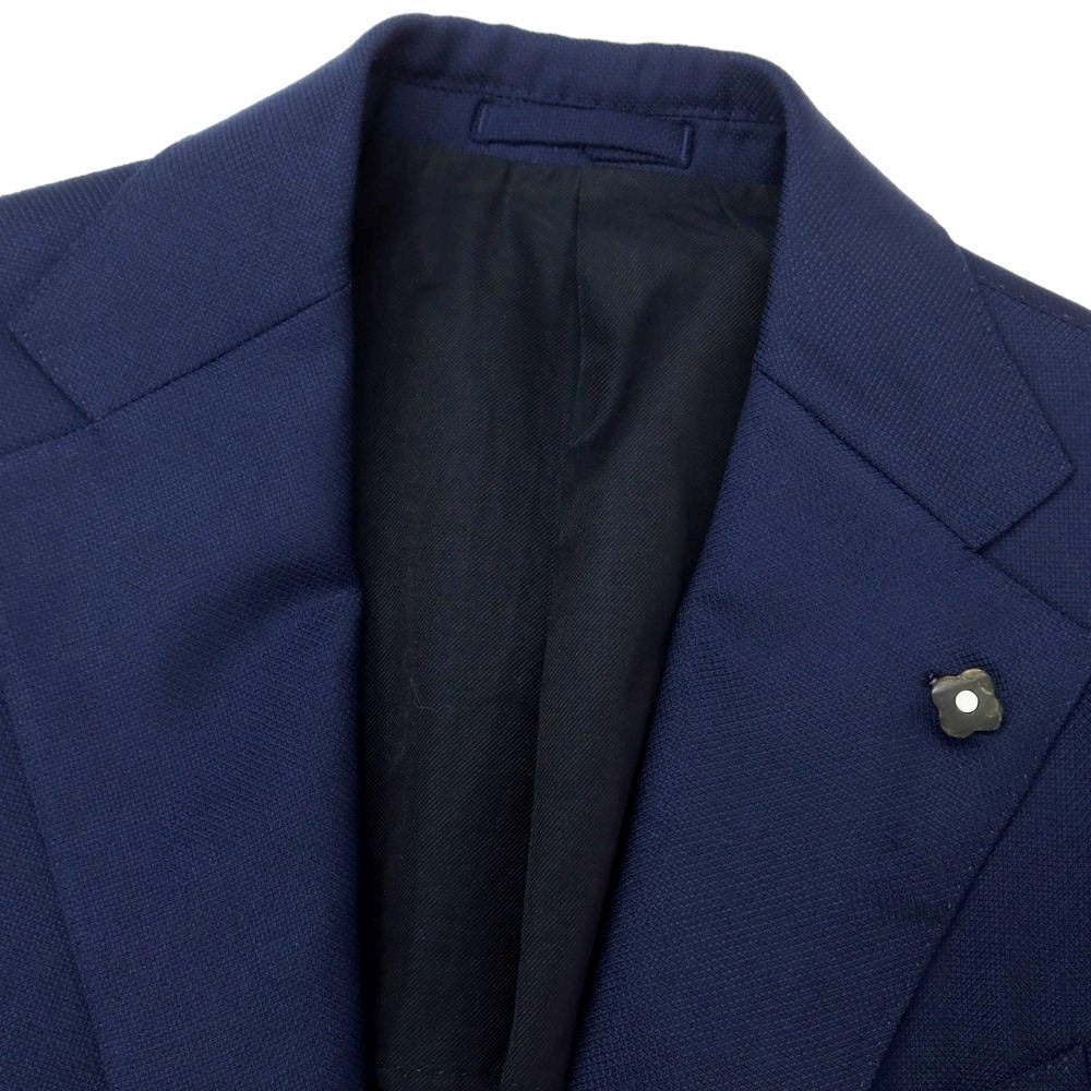 [Used] LARDINI Linen Rayon Tailored Jacket Navy [46] [Condition Rank B] ​​[Men&