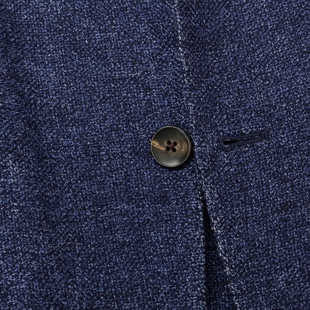 [Used] LARDINI wool linen tailored jacket, mixed navy [46] [Condition: C] [Men&