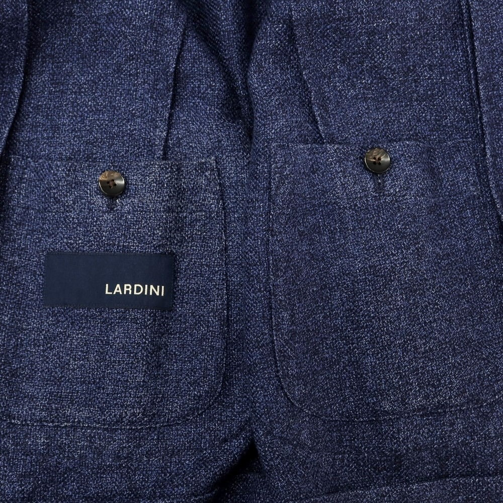 [Used] LARDINI wool linen tailored jacket, mixed navy [46] [Condition: C] [Men&