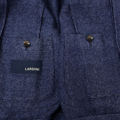 [Used] LARDINI wool linen tailored jacket, mixed navy [46] [Condition: C] [Men&
