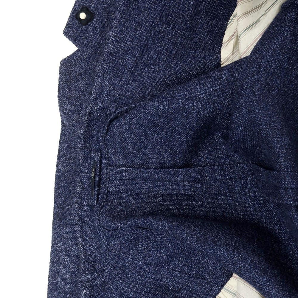 [Used] LARDINI wool linen tailored jacket, mixed navy [46] [Condition: C] [Men&