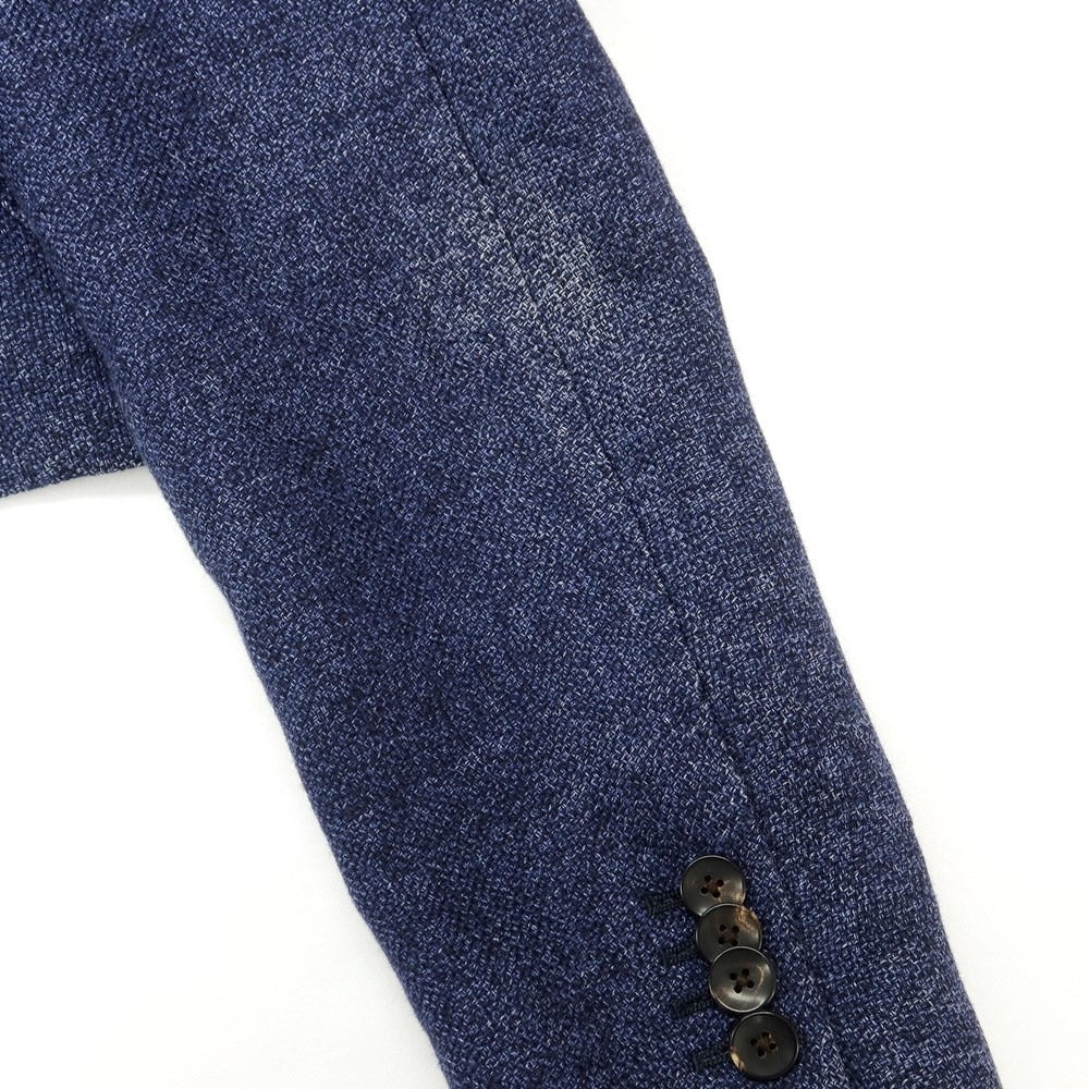 [Used] LARDINI wool linen tailored jacket, mixed navy [46] [Condition: C] [Men&