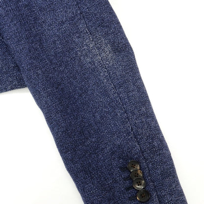 [Used] LARDINI wool linen tailored jacket, mixed navy [46] [Condition: C] [Men&