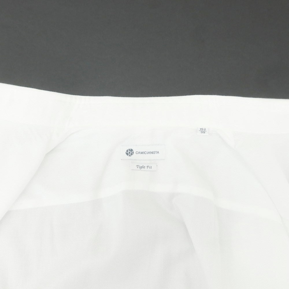 [Used] CAMICIANISTA Oxford Cotton Dress Shirt White [39] [Condition Rank B] ​​[Men&